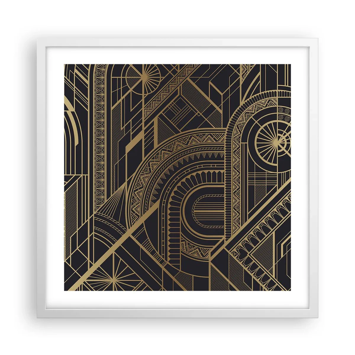 Poszter fekete keretben - Koncepciók, ötletek, tervek - 50x50 cm