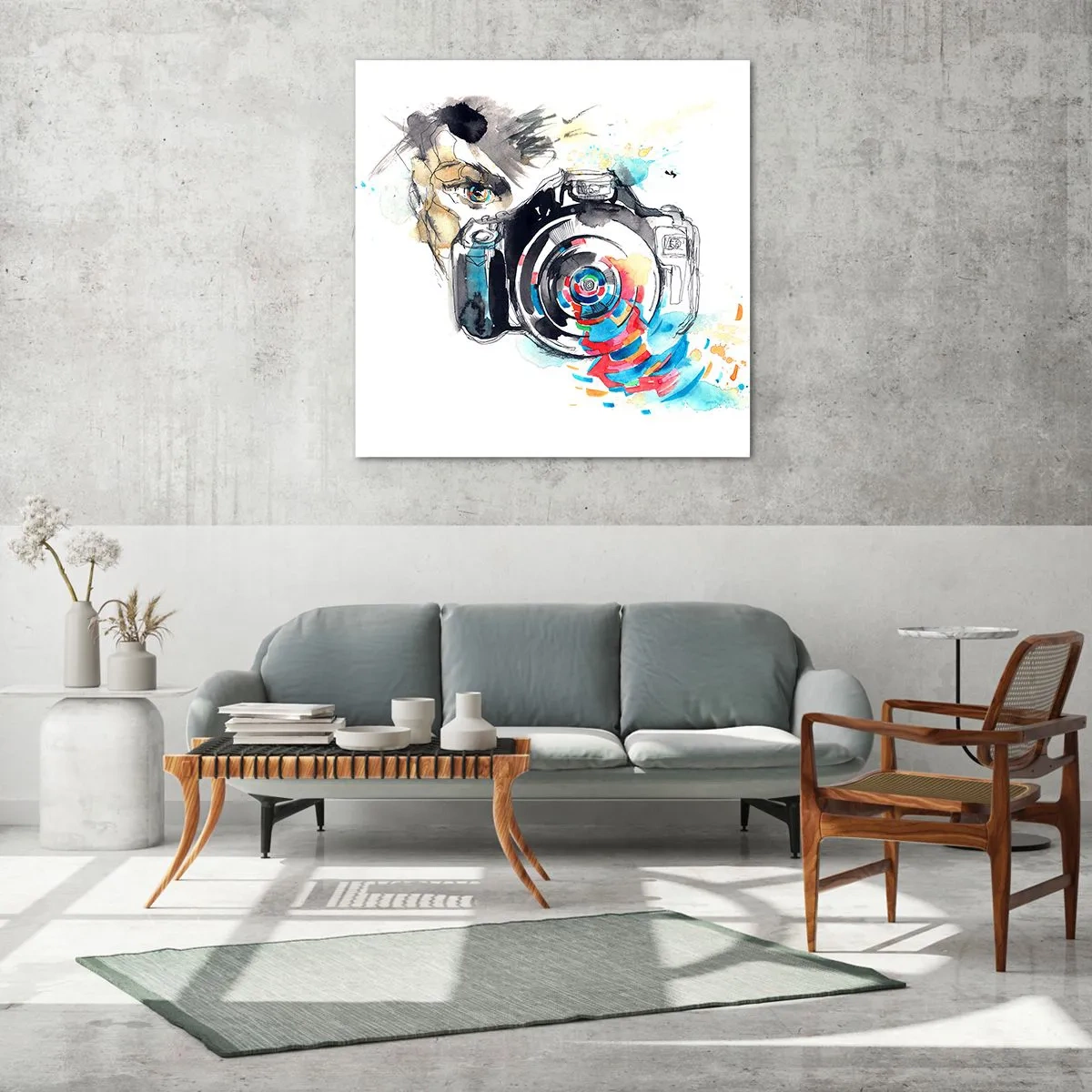 Üveg kép - A lencse szemében - 50x50 cm