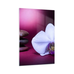 Üveg kép - A frissesség tanulmánya lilában - 70x100 cm