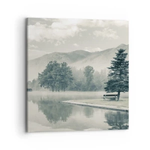 Vászonkép - A tó még alszik - 70x70 cm