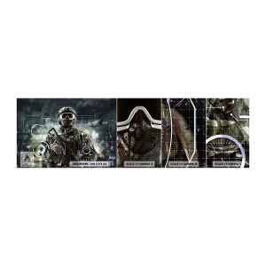 Fotótapéta Minta Öntapadós Deluxe Sticker - Erő a köbön - Absztrakció, Katona, Kommandó - 100x30 cm