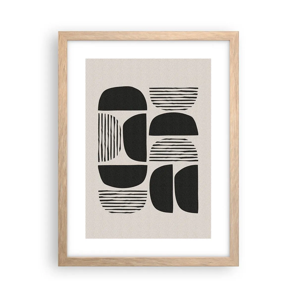 Poszter világos tölgy keretben - Félszívű megállapodások - 30x40 cm