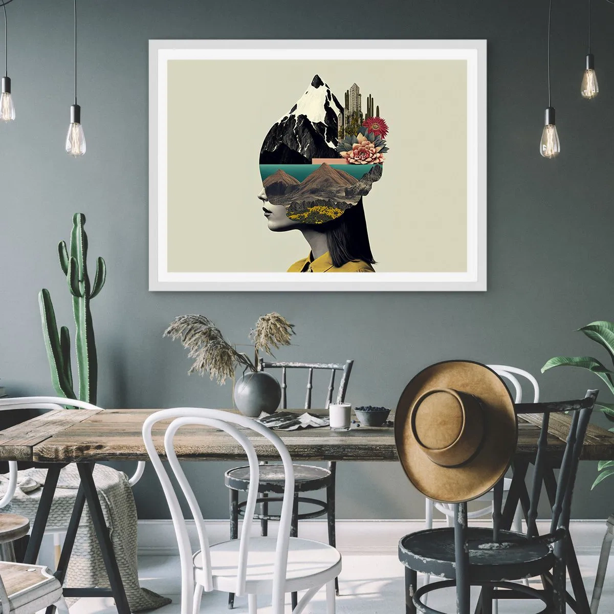 Poszter fekete keretben - Nő - mindig rejtély - 91x61 cm