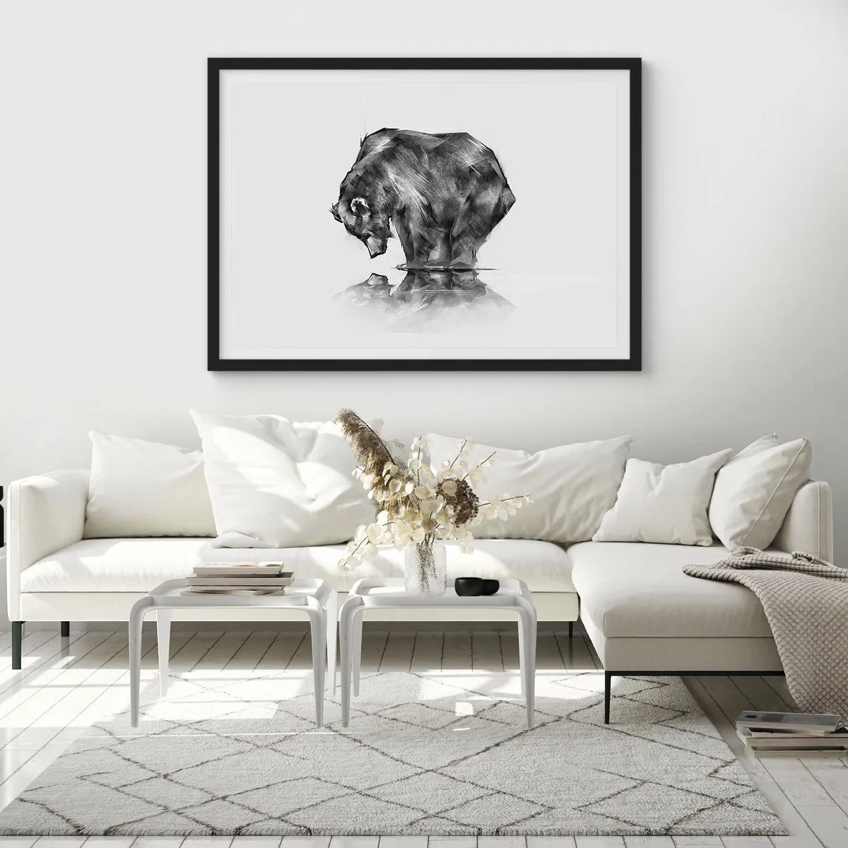 Poszter fehér keretben - Jó látni rokont - 91x61 cm