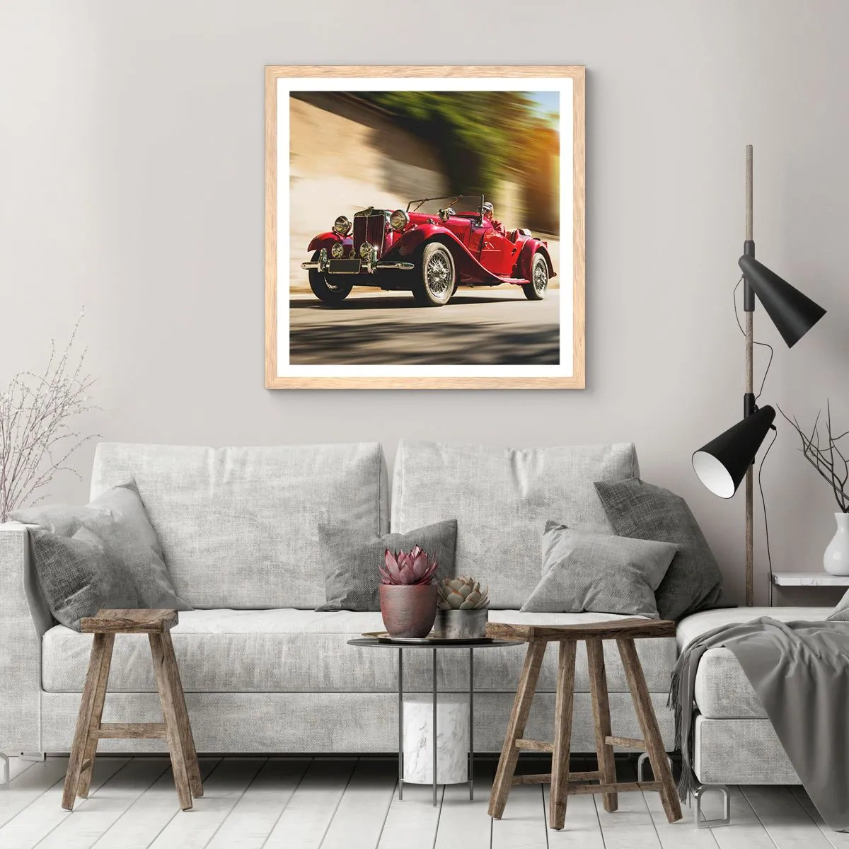 Poszter világos tölgy keretben - Szebb, mint Szamothrakéi Niké - 30x30 cm