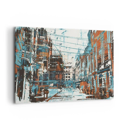 Vászonkép - Egy kopott városi ösvény - 100x70 cm