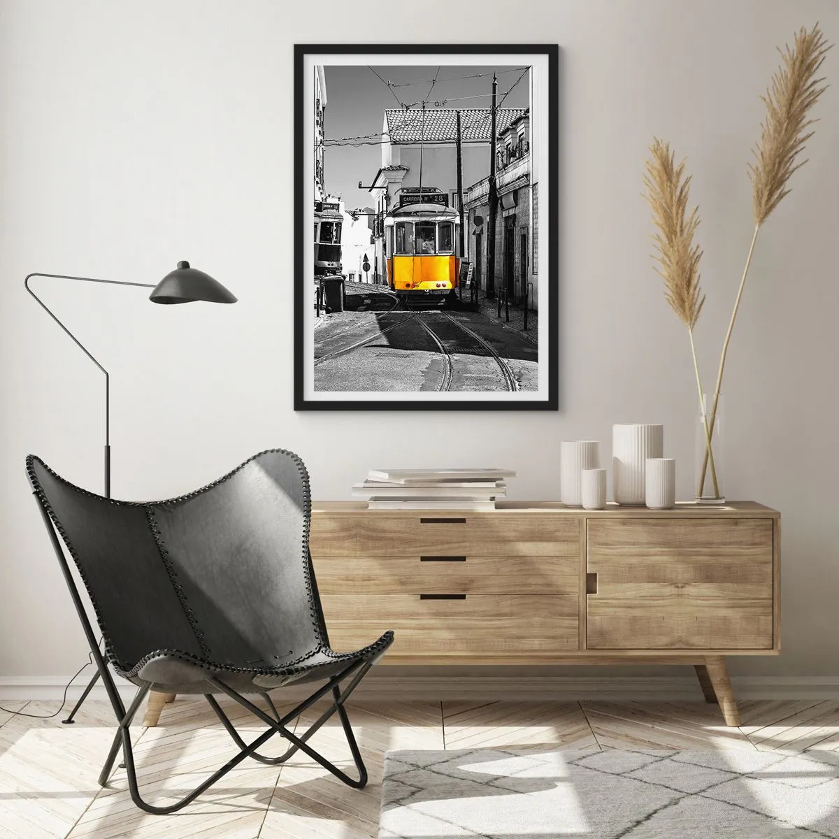 Poszter fehér keretben - Lisszabon szelleme - 61x91 cm