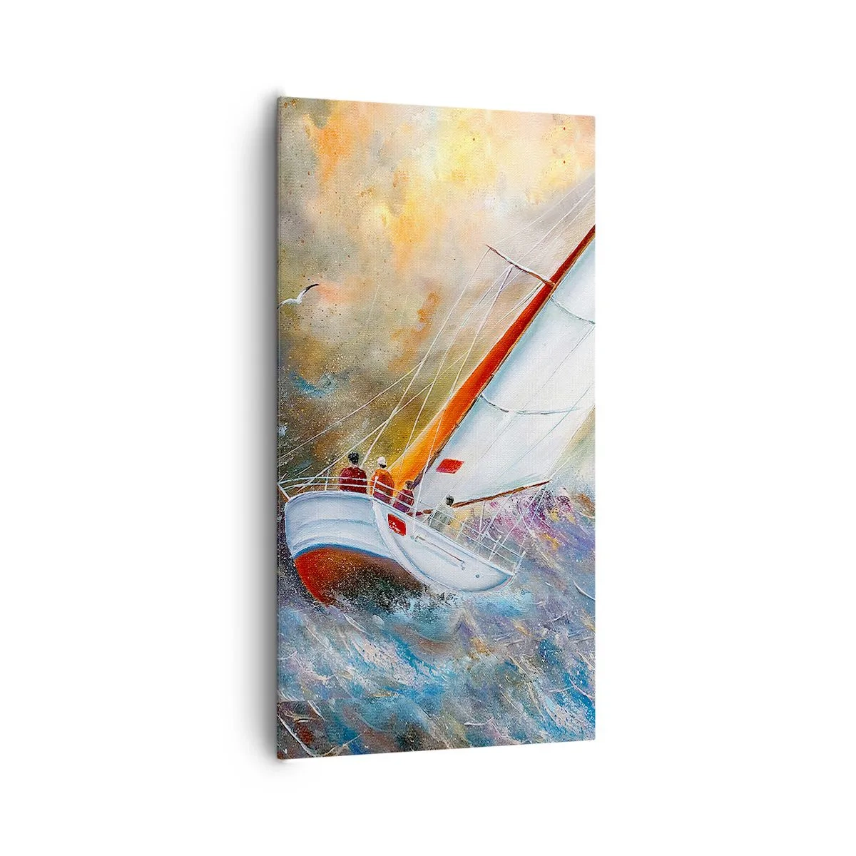 Vászonkép - A hullámokon futók  - 65x120 cm