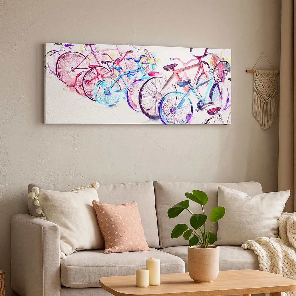 Vászonkép - Az Antymoto klub gyűlése - 100x40 cm