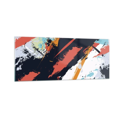 Üveg kép - Dinamikus kompozíció - 100x40 cm