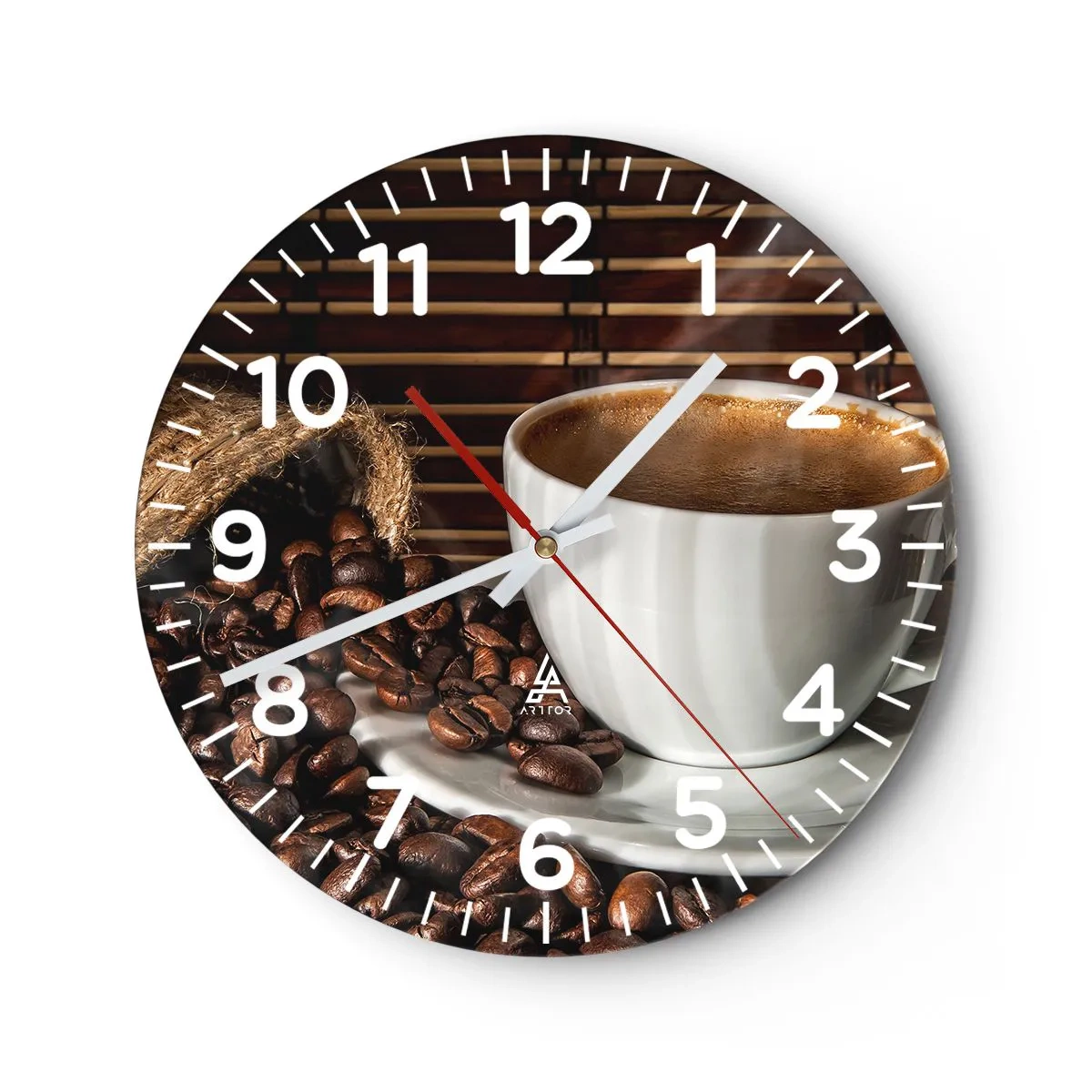 Falióra, Óra - A szén feketesége, a borostyán tisztasága - 30x30 cm