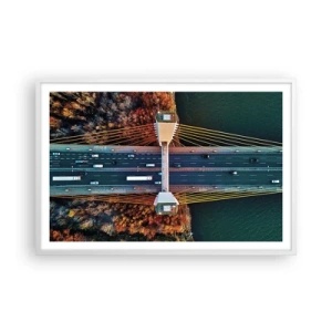 Poszter fekete keretben - TÚL a vizeken, túl az erdőkön - 91x61 cm