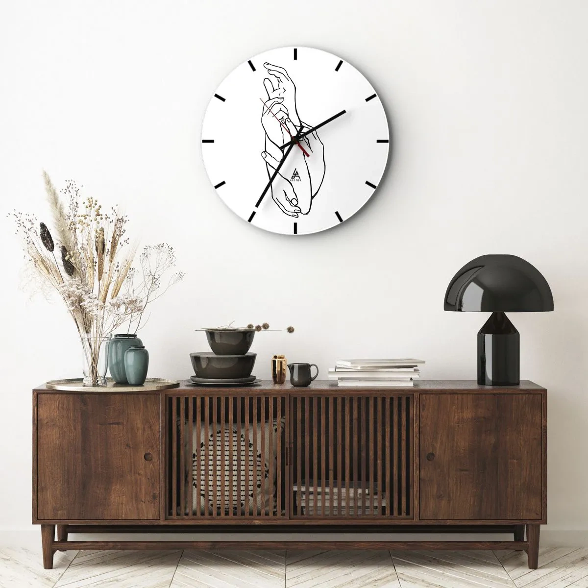 Falióra, Óra - Jó érintés - 40x40 cm