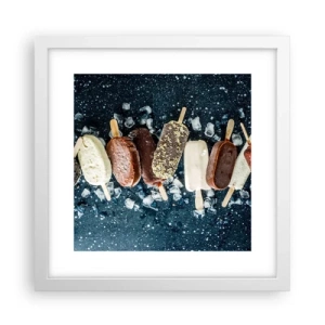 Poszter fekete keretben - A forró nyár íze - 30x30 cm