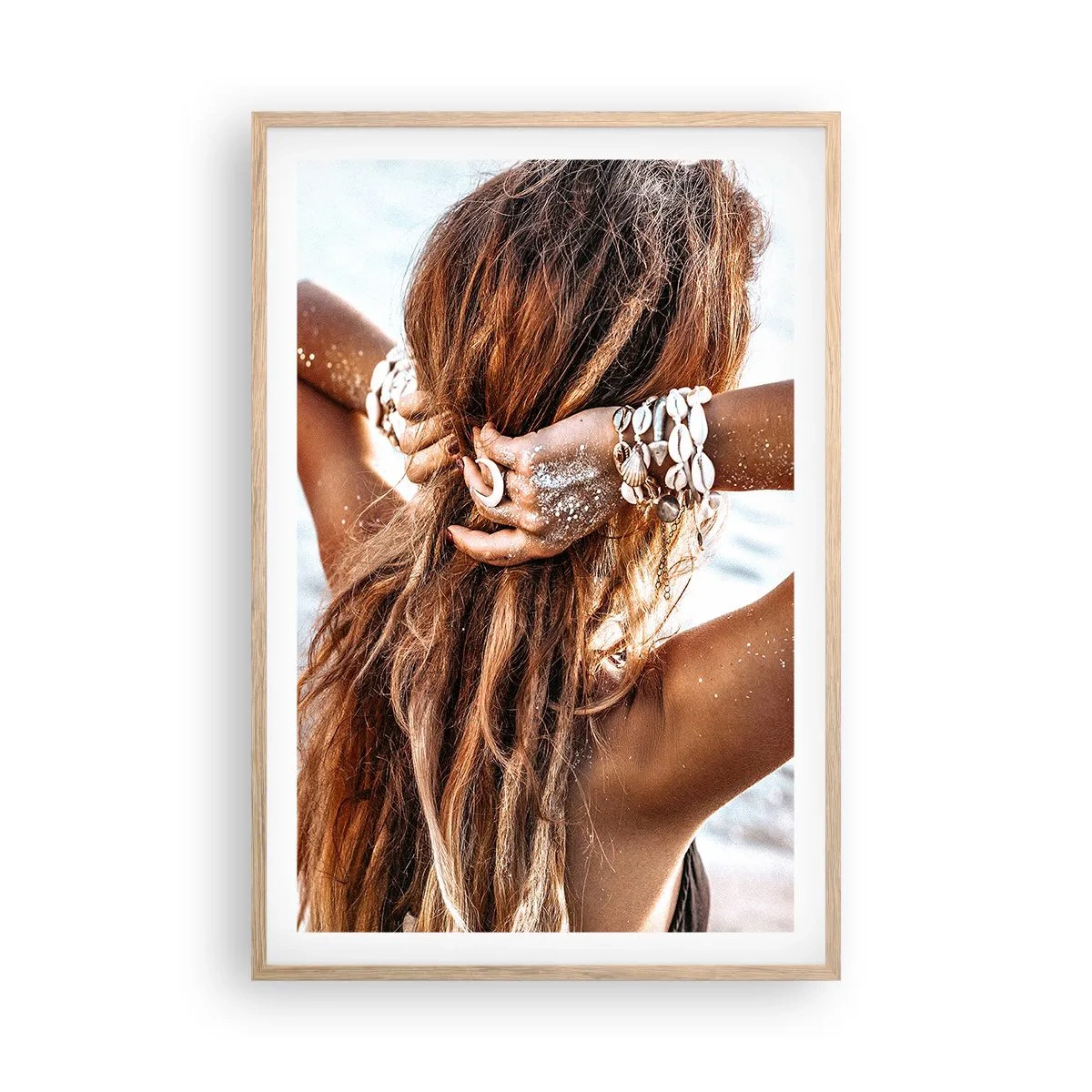 Poszter világos tölgy keretben - A víz és a nap testvére - 61x91 cm