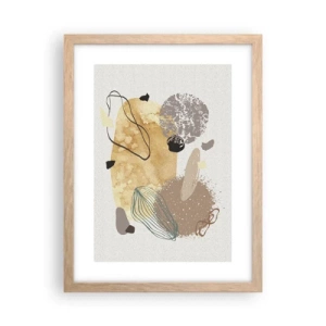 Poszter világos tölgy keretben - Alkalmazott plumkológia - 30x40 cm