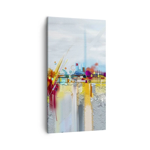 Vászonkép - Az öröm hídja az élet folyóján - 45x80 cm