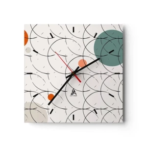 Falióra, Óra - A pop-art szellemében - 30x30 cm