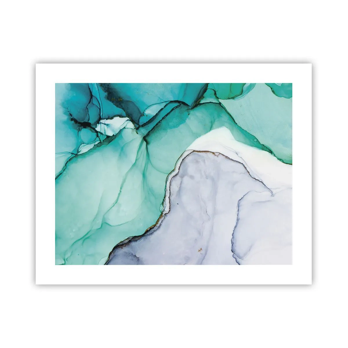 Poszter - Tanulmány türkizben - 50x40 cm