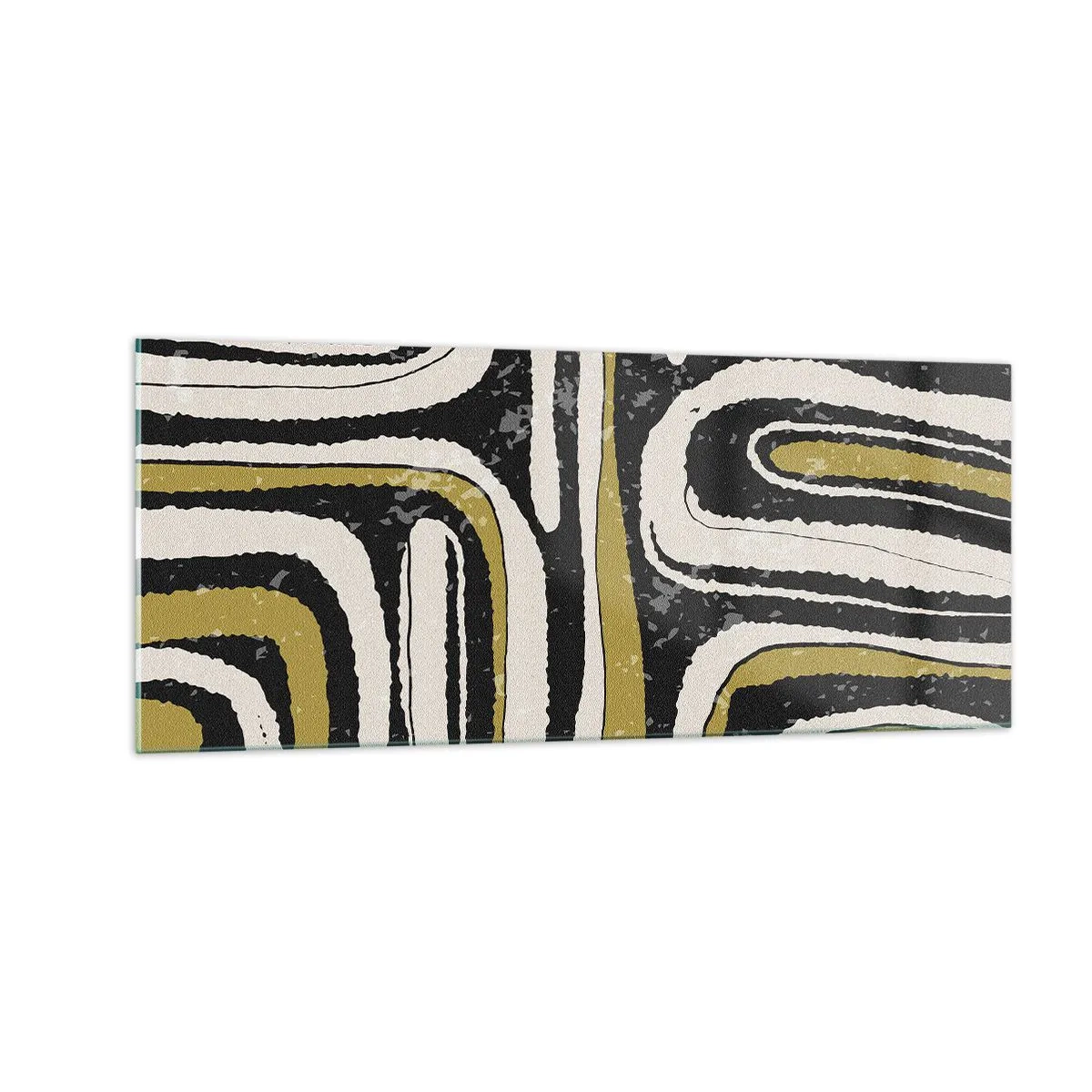 Üveg kép - Kompozíció: traktusok és sikátorok - 100x40 cm