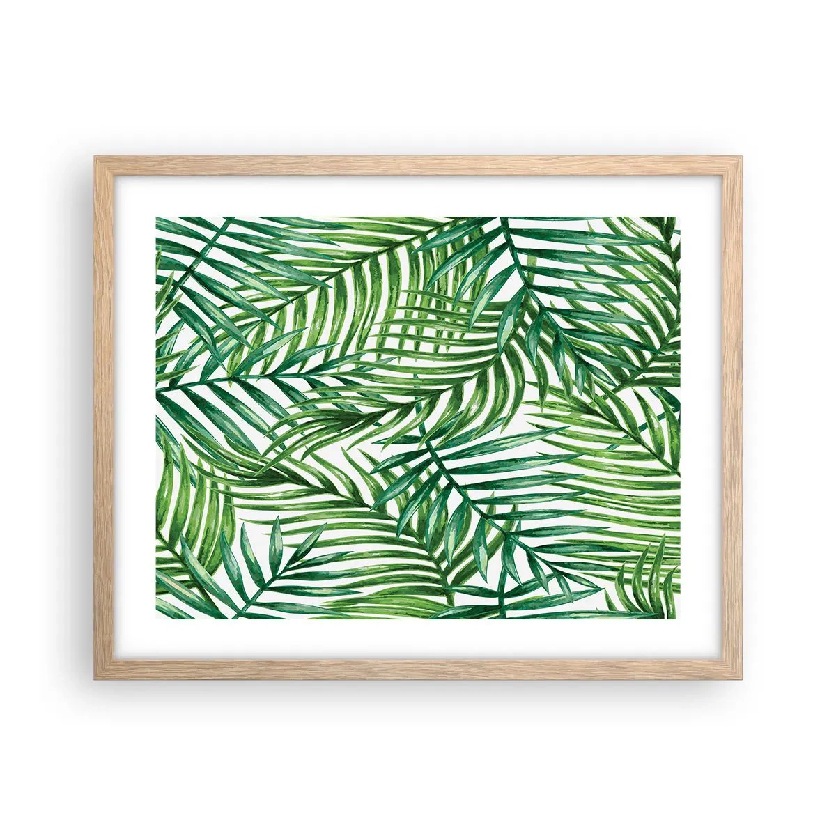Poszter világos tölgy keretben - A zöld lombkorona alatt - 50x40 cm