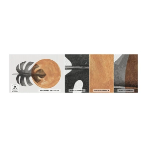 Fotótapéta Minta Öntapadós Deluxe Sticker - Mindig a nap - Levél növényen, Nap, Boho - 100x30 cm