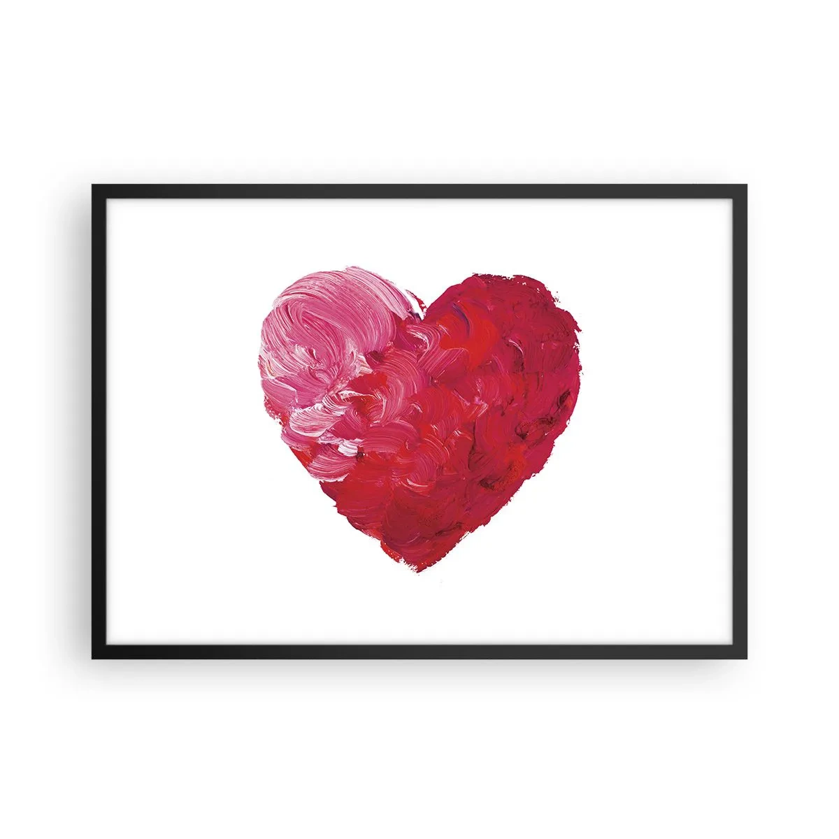 Poszter fehér keretben - All you need is love - 70x50 cm
