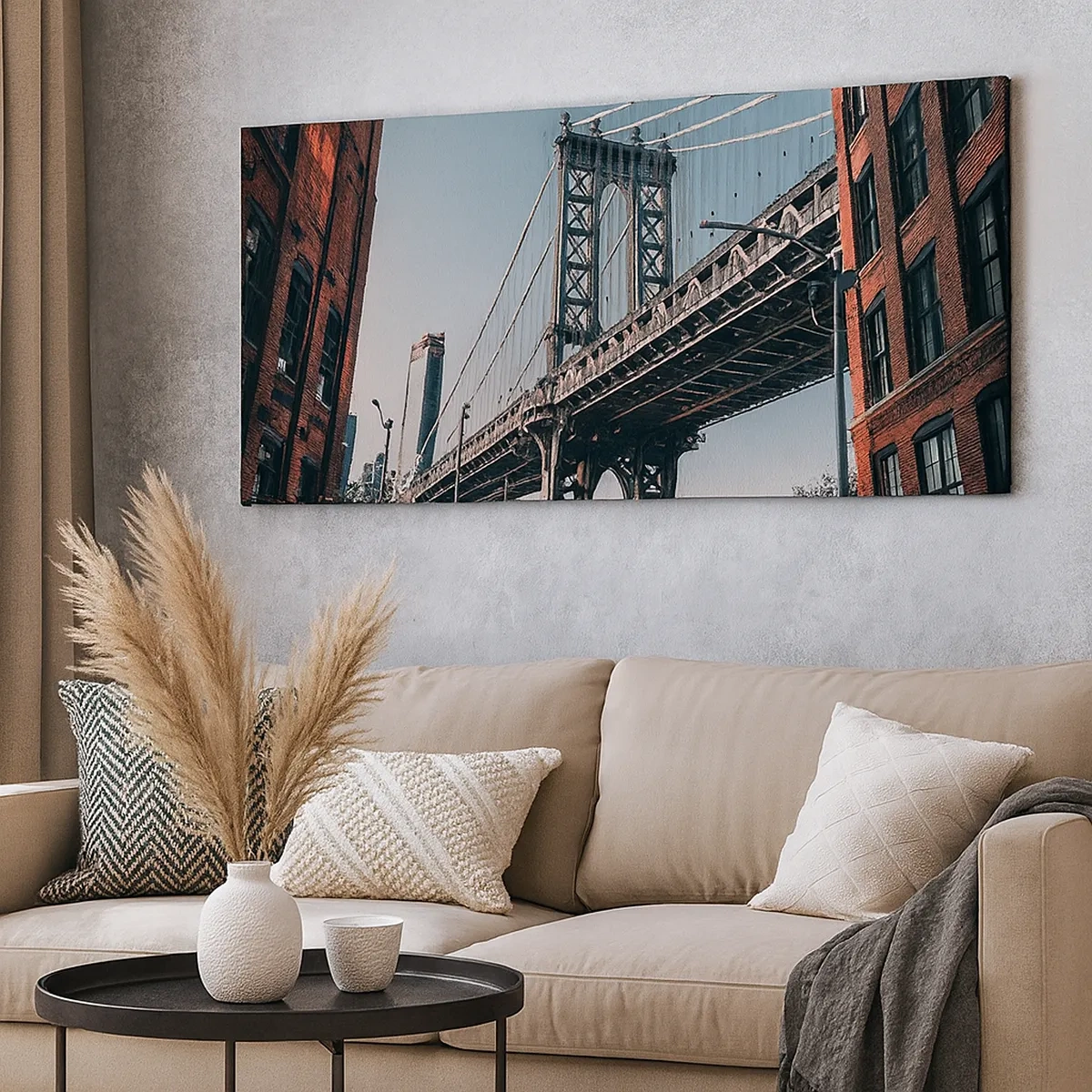 Vászonkép - A város hullámai fölött - 30x30 cm