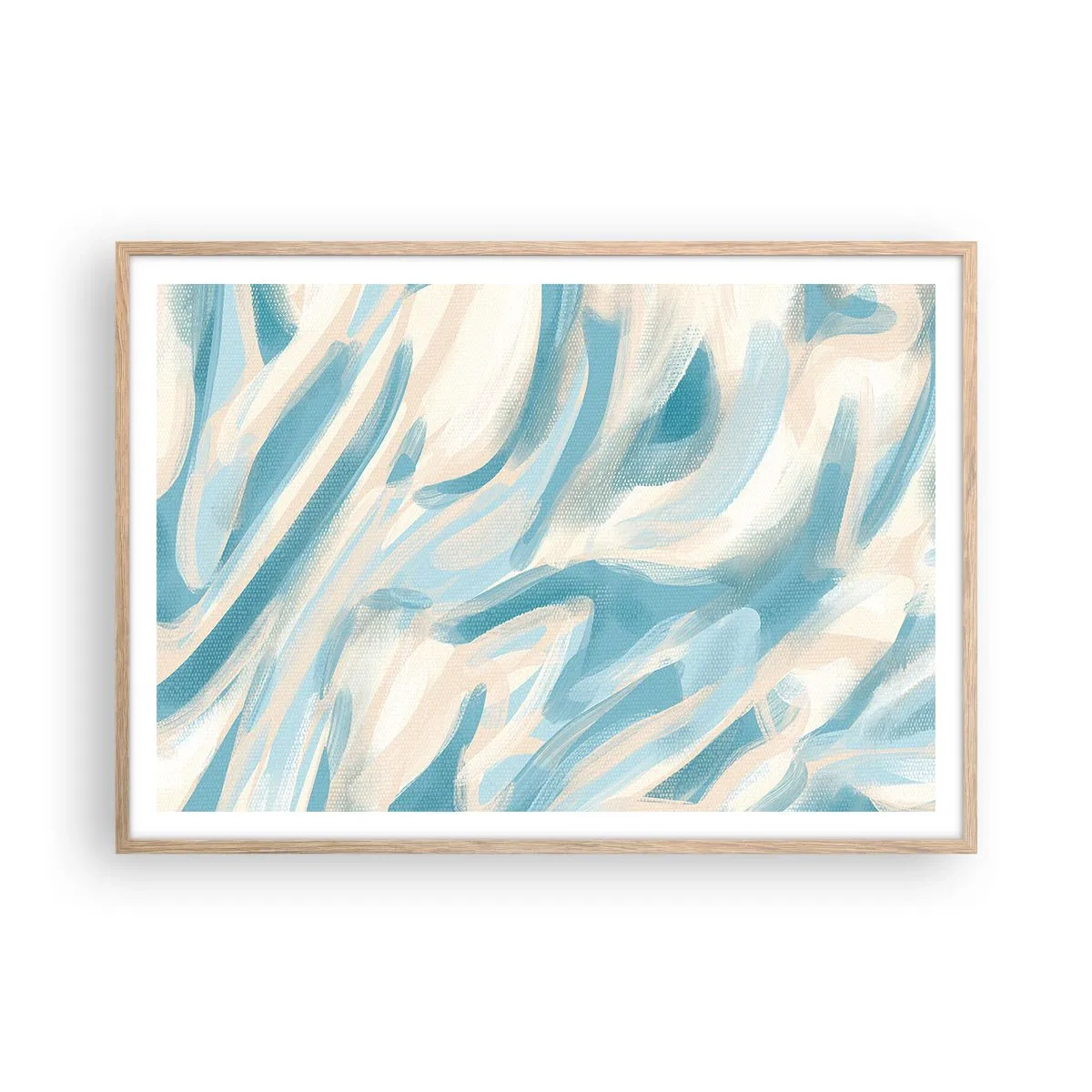 Poszter világos tölgy keretben - Tavaszi szellők - 100x70 cm