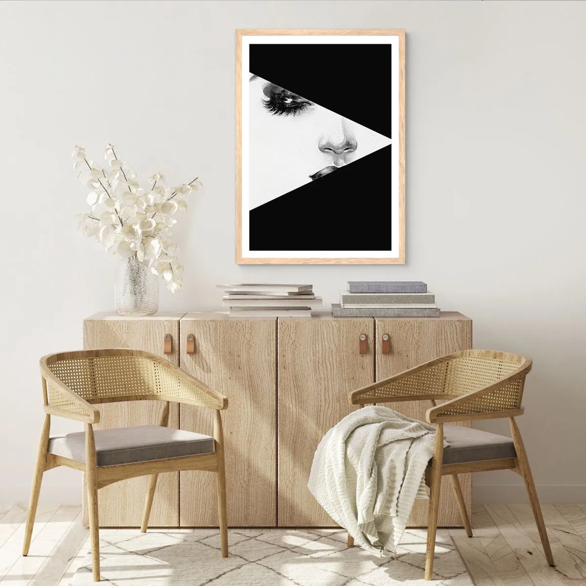 Poszter világos tölgy keretben - Mindig felfedezetlen - 70x100 cm