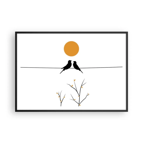 Poszter fehér keretben - Fülemüle este - 100x70 cm