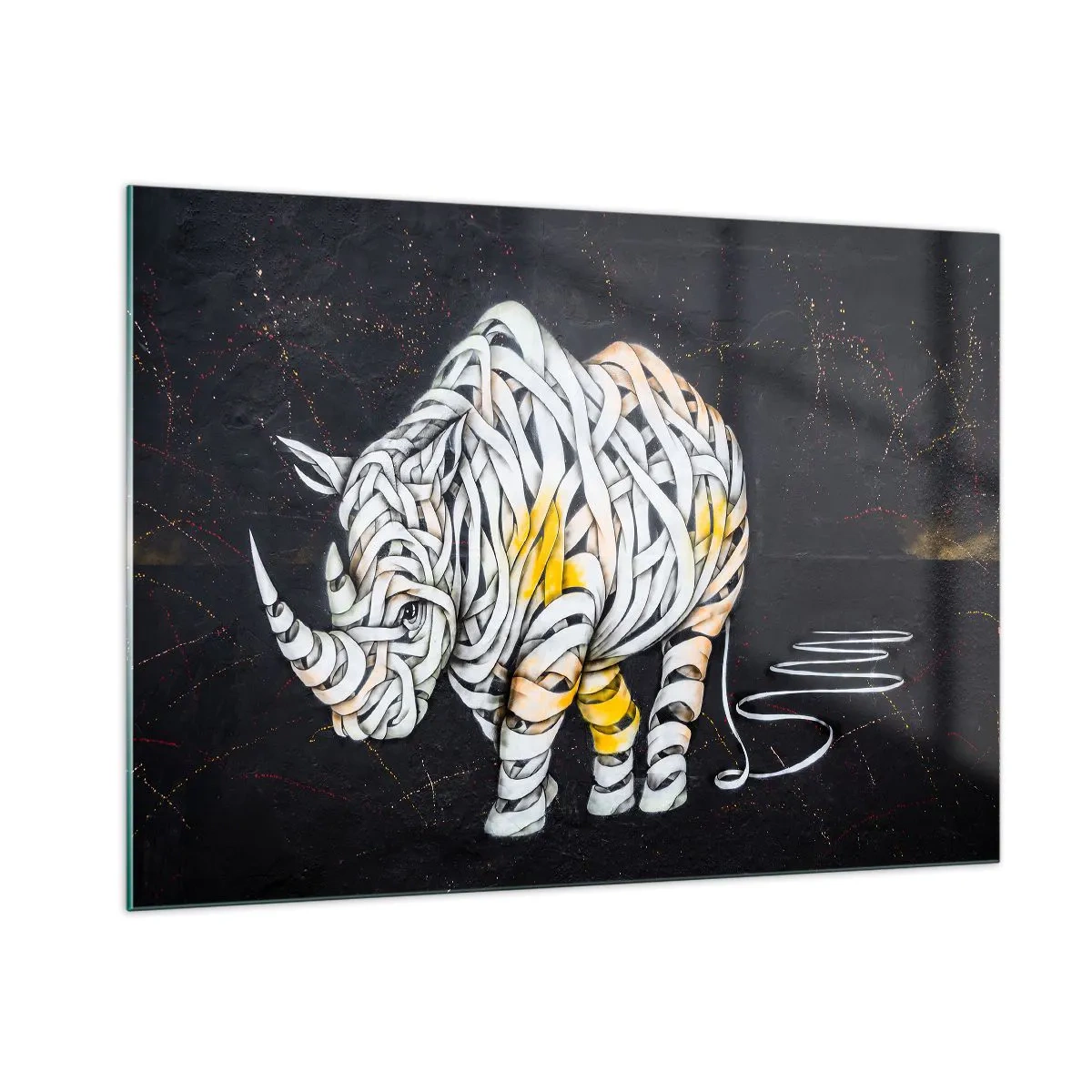 Üveg kép - A vastag bőr egy mítosz - 100x70 cm