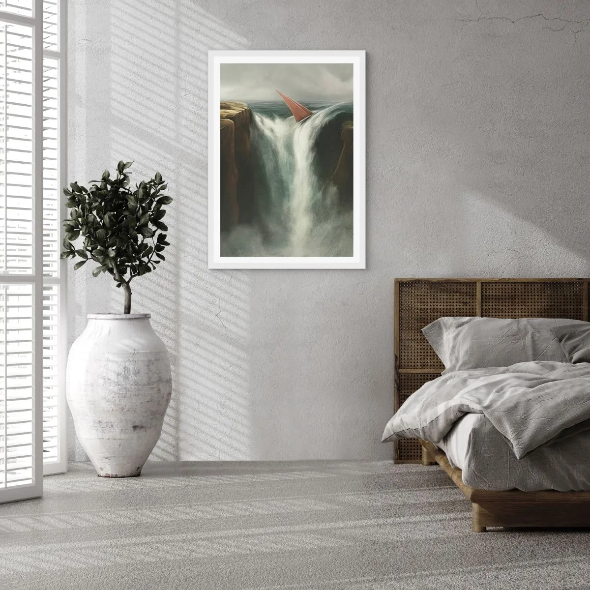 Poszter fekete keretben - Az élet óvatossága - 50x70 cm