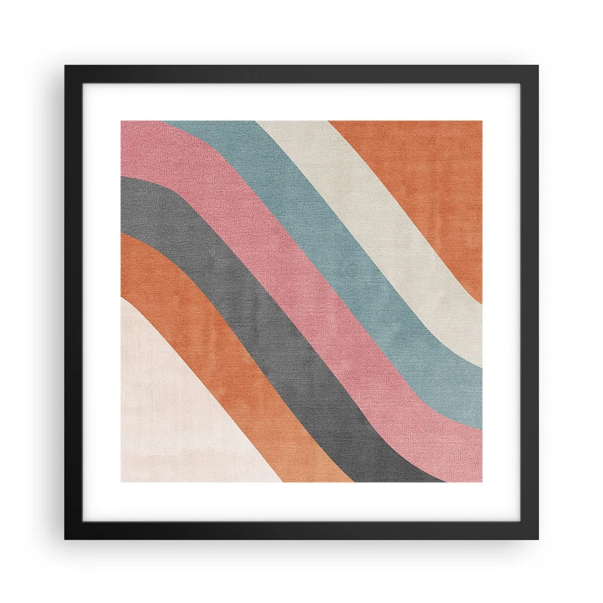 Poszter fehér keretben - Diagonális kompozíció - mozgás - 40x40 cm