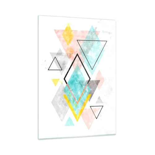 Üveg kép - Geometriai játék - 50x70 cm