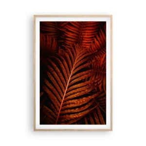 Poszter világos tölgy keretben - Az élet vörös színe - 61x91 cm