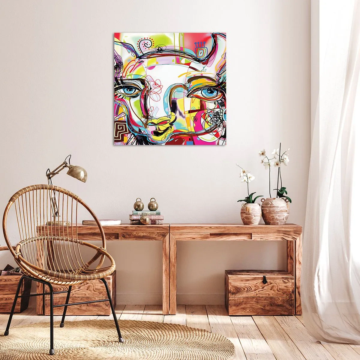 Vászonkép - A macska természetének gazdagsága - 30x30 cm