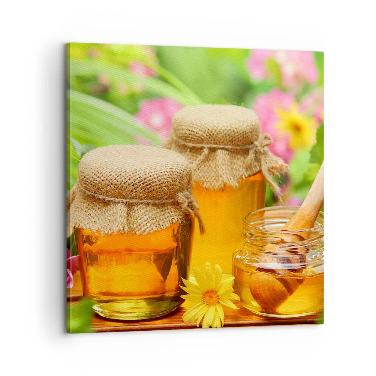 Vászonkép - Édes és virágos - 60x60 cm