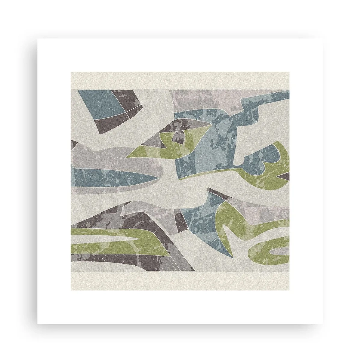 Poszter - Kompozíció üveg mögött - 30x30 cm