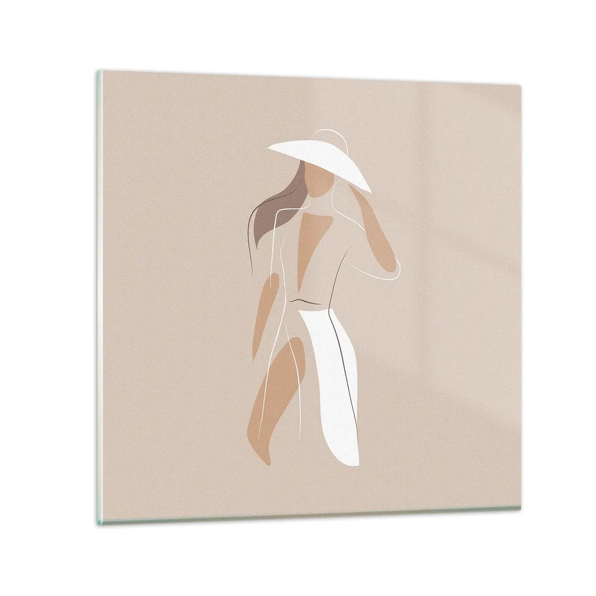 Üveg kép - A divat egy játék - 50x50 cm