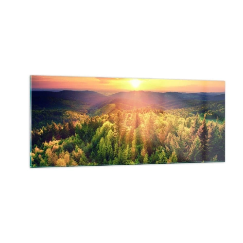 Üveg kép - Hegytetők és csúcsok - 100x40 cm