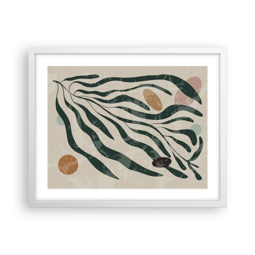 Poszter fekete keretben - Zöldek között - 50x40 cm