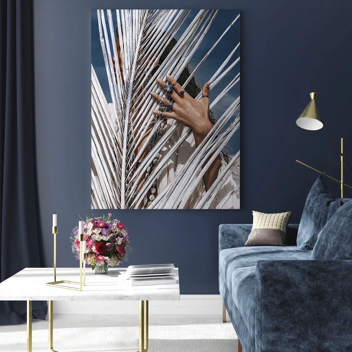 Üveg kép - Sámán asszonya? - 70x100 cm