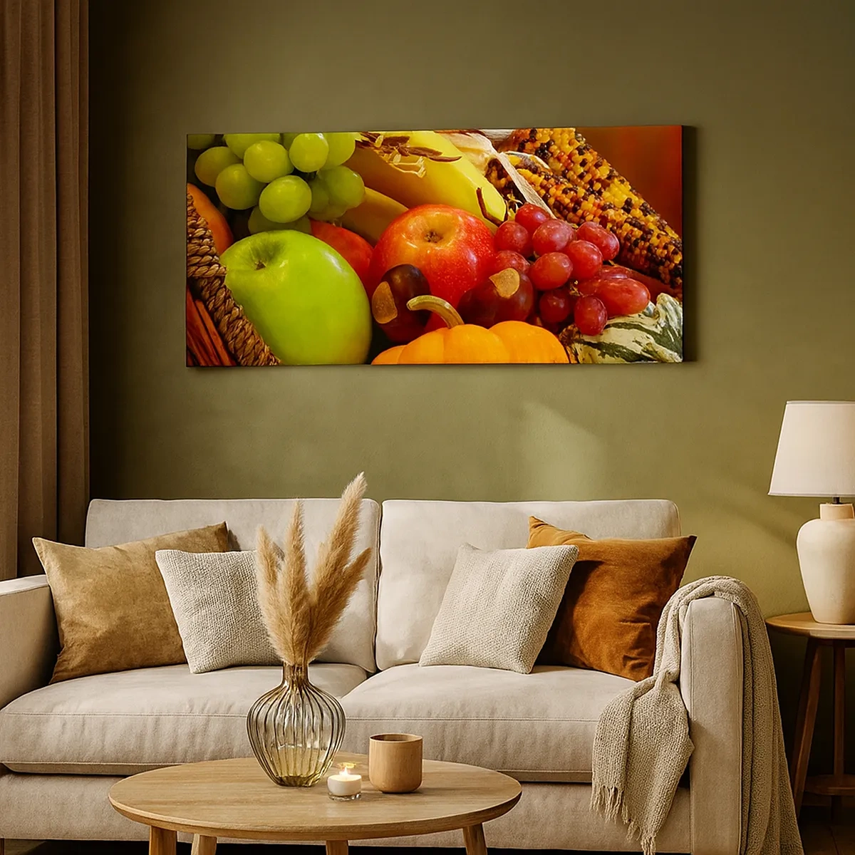 Vászonkép - Bőség kosara - 30x30 cm