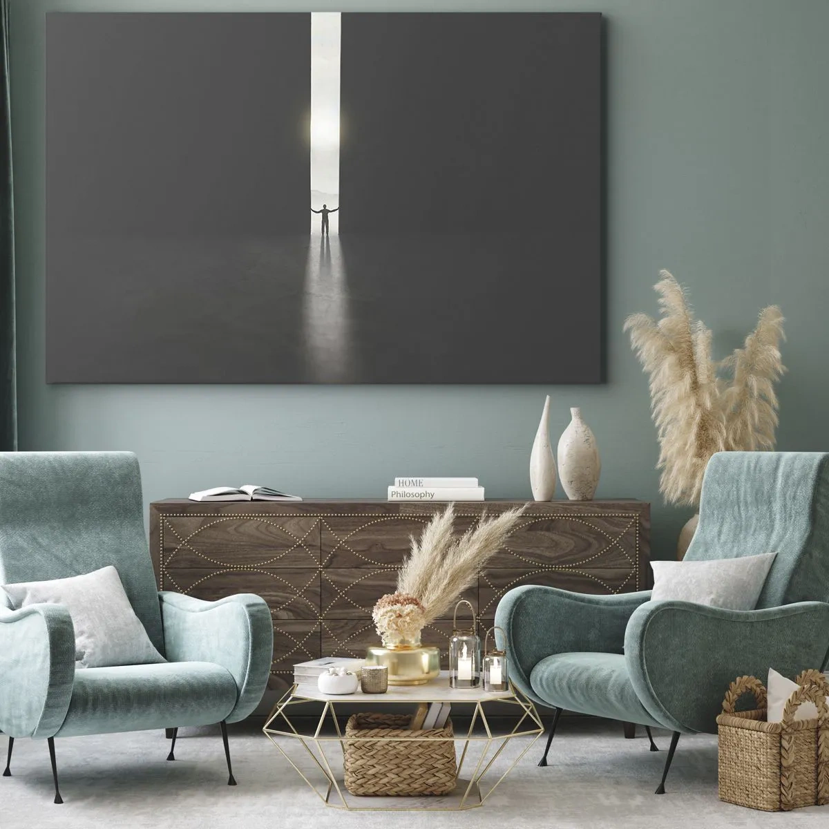 Vászonkép - Egy lépés a fényes jövő felé - 100x70 cm