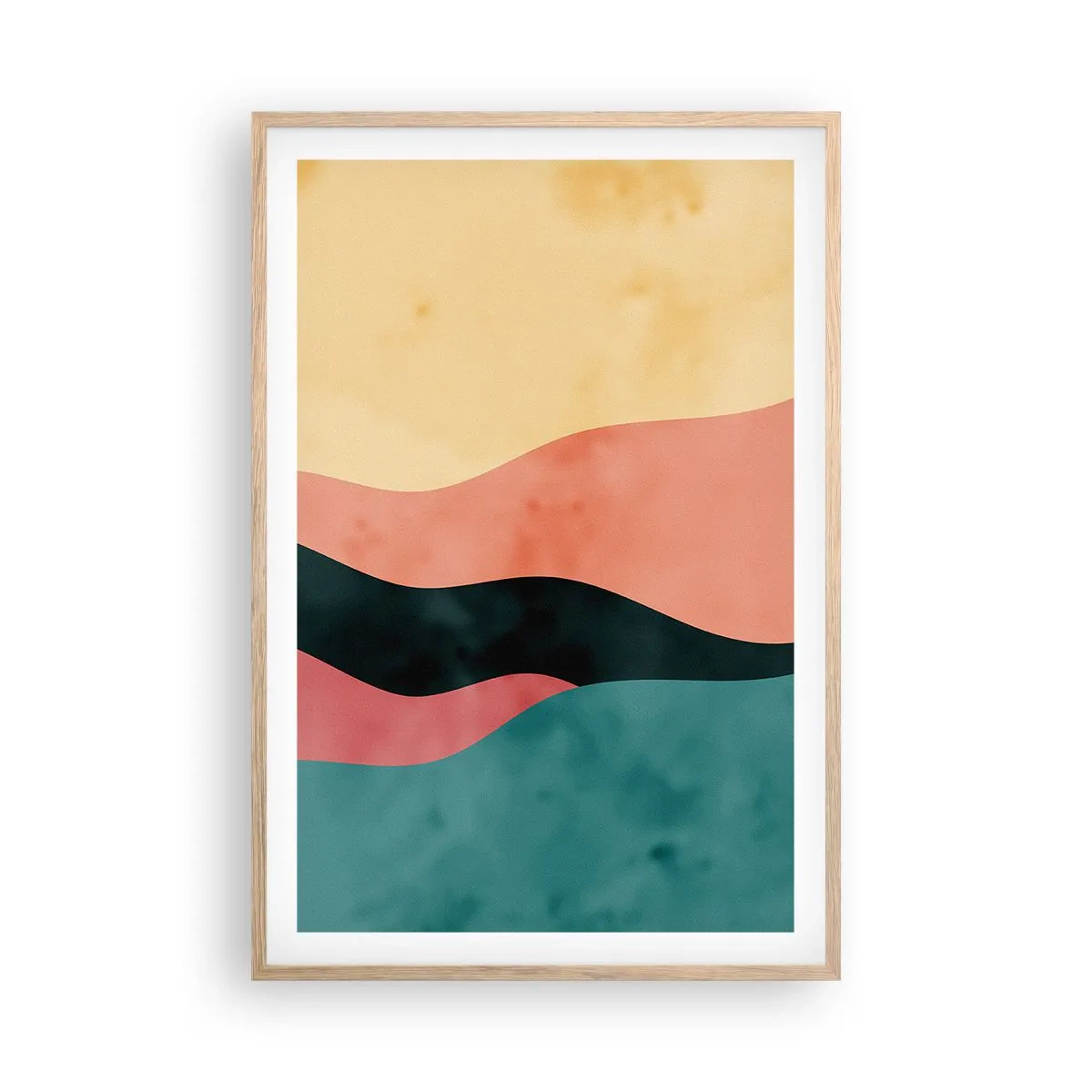 Poszter világos tölgy keretben - Megfelelő összeegyeztethetetlenség - 61x91 cm