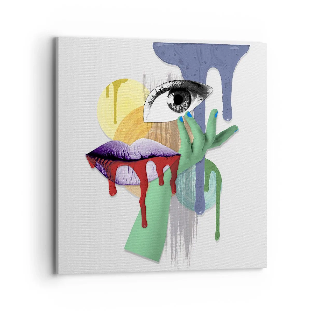 Vászonkép - Dekonstruált portré - 70x70 cm