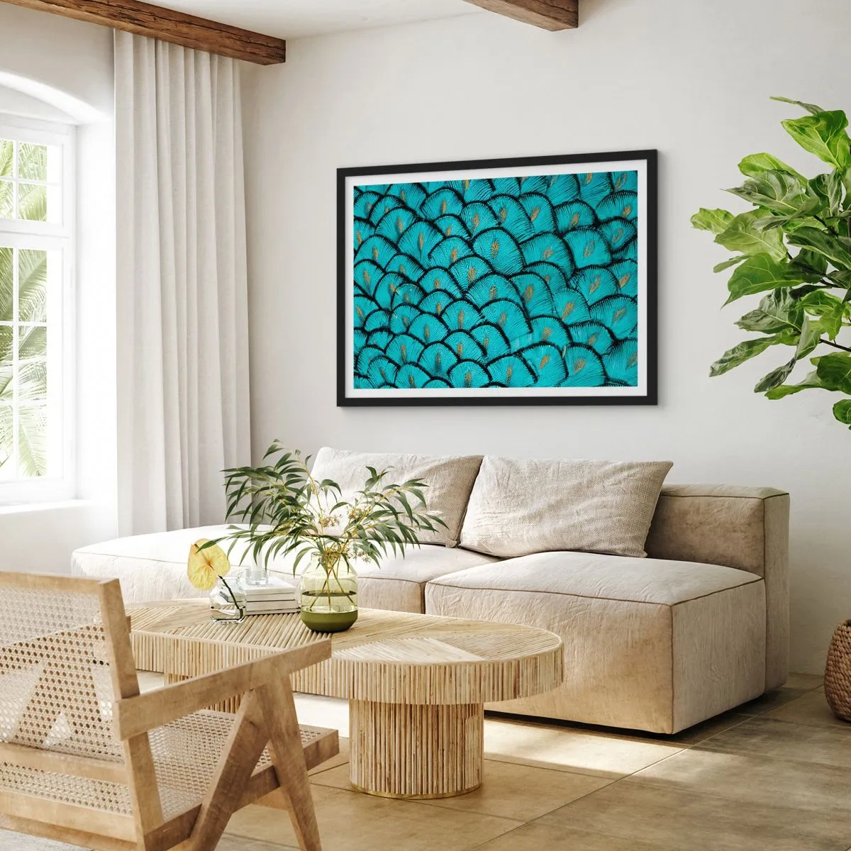 Poszter fehér keretben - A tollak nagy gálája - 70x50 cm