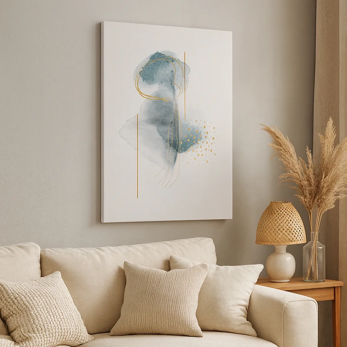 Vászonkép - A szürkeség és az arany kapcsolatáról - 50x70 cm