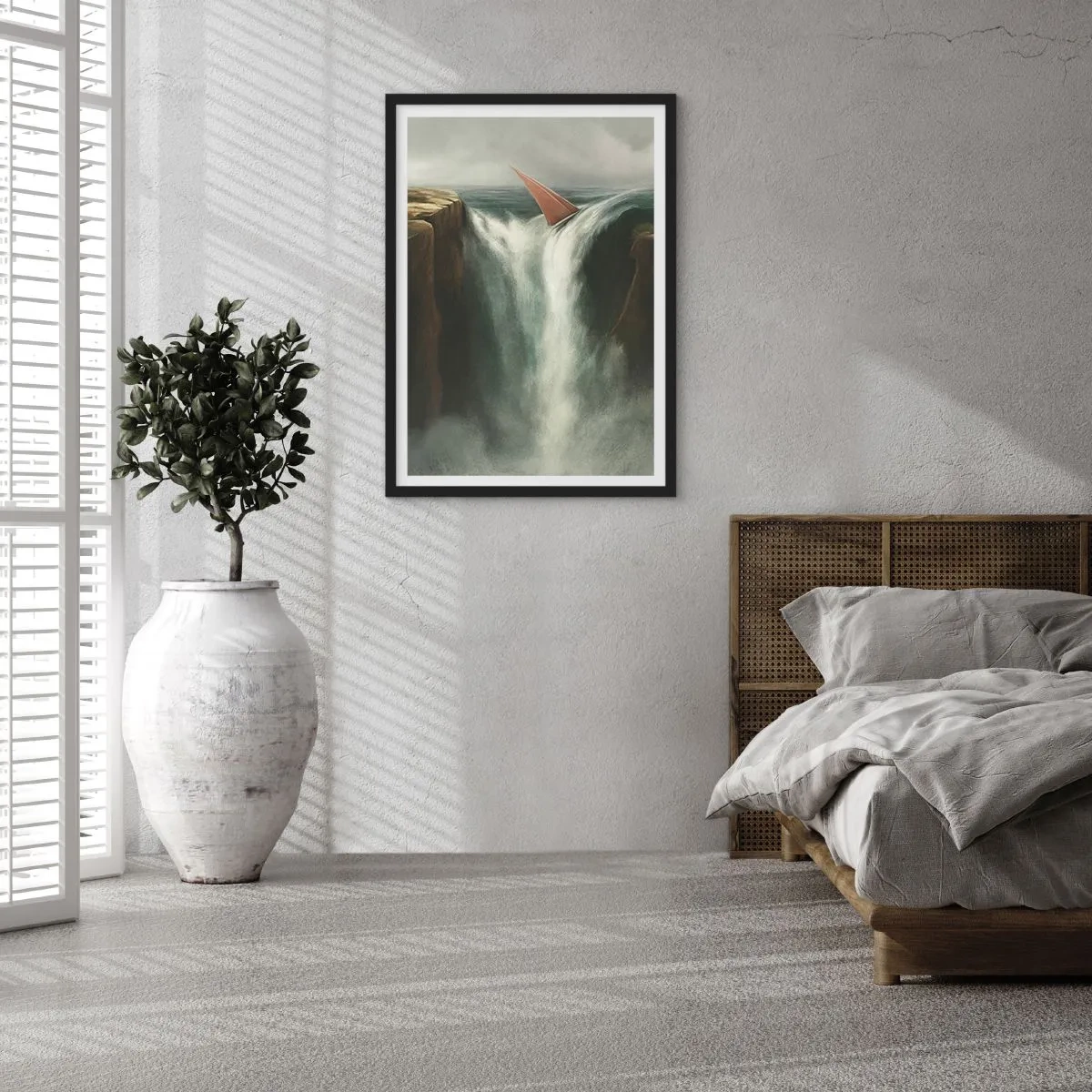 Poszter fehér keretben - Az élet óvatossága - 30x40 cm